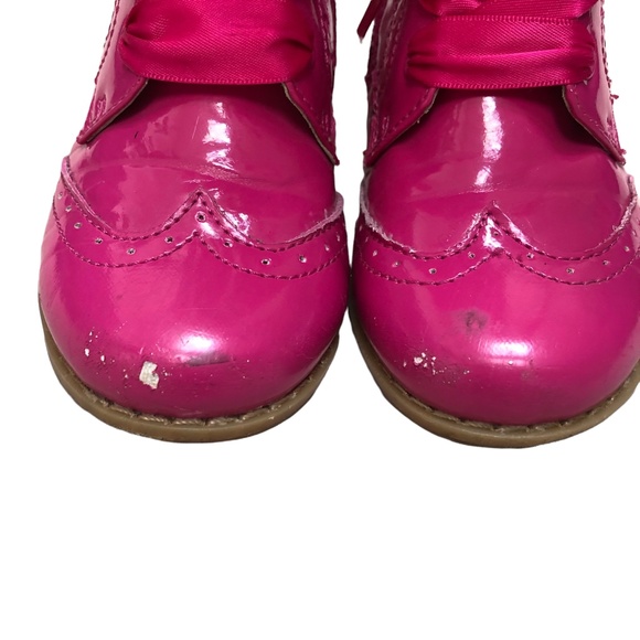 L'Amour Pink Patent Boots 9 - Picture 4 of 8
